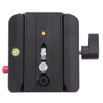 Adaptateur de pince en alliage d'aluminium à dégagement rapide Fittest FC-501 avec plaque coulissante à dégagement rapide pour trépied Manfrotto 577 (pièce de rechange), FC-501