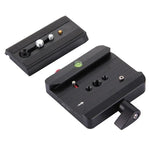 Adaptateur de pince en alliage d'aluminium à dégagement rapide Fittest FC-501 avec plaque coulissante à dégagement rapide pour trépied Manfrotto 577 (pièce de rechange), FC-501