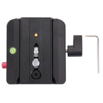 Adaptateur de pince en alliage d'aluminium à dégagement rapide Fittest FC-501 avec plaque coulissante à dégagement rapide pour trépied Manfrotto 577 (pièce de rechange), FC-501