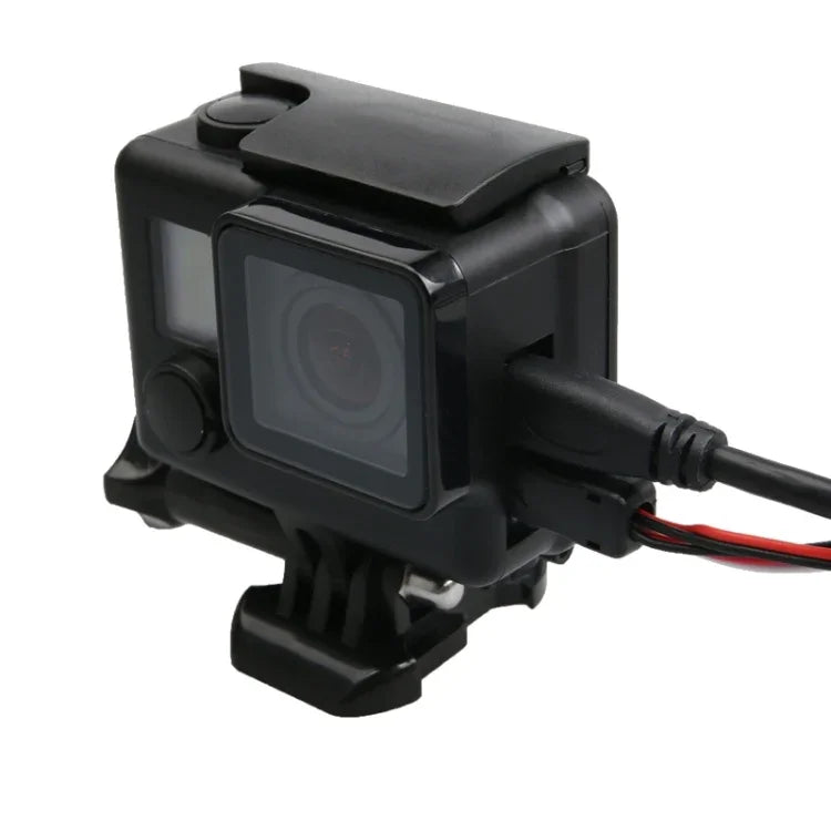 Boîtier de protection squelette ABS pour GoPro HERO4 avec boucle de fixation de base et vis-mère, HERO4