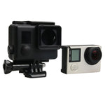 Boîtier de protection squelette ABS pour GoPro HERO4 avec boucle de fixation de base et vis-mère, HERO4