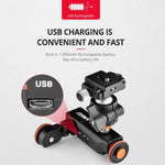 Dolly à roulettes YELANGU L4X + pince pour téléphone PC03 avec télécommande, charge maximale : 3 kg, Dolly L4X + pince pour téléphone PC03
