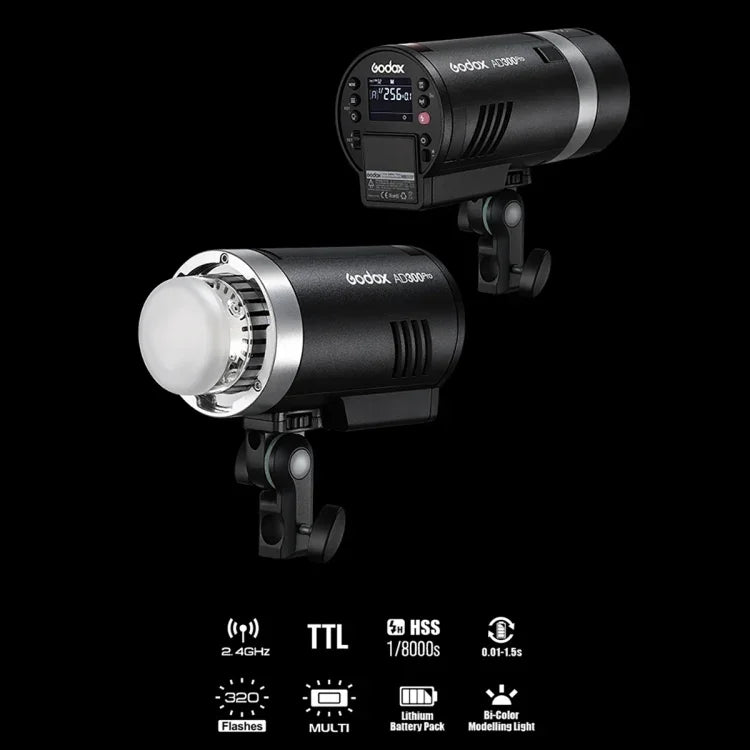 Kit d'éclairage flash de poche extérieur Godox AD300 Pro 300 Ws TTL HSS, AD300 Pro