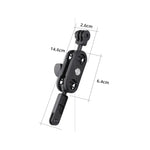 Support adaptateur de fixation pour casque de moto à bras pivotant à 360°