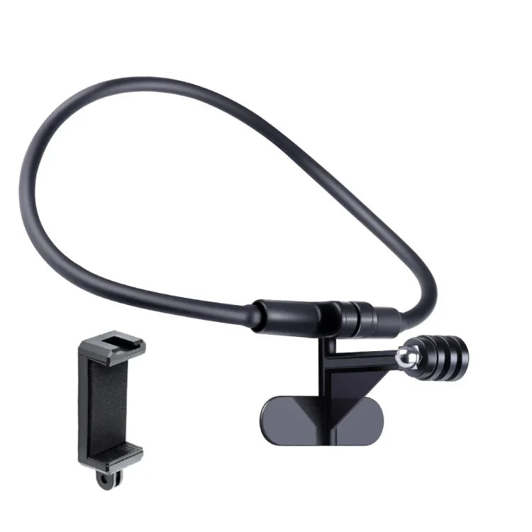 Support de téléphone portable mains libres avec pince pour téléphone, à porter autour du cou, version étendue, modèle B