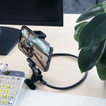 Support de téléphone portable mains libres avec pince pour téléphone, à porter autour du cou, version étendue, modèle B