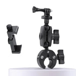 Support de guidon pour caméra d'action à rotation 360° pour vélo et moto, avec pince pour téléphone, version standard.