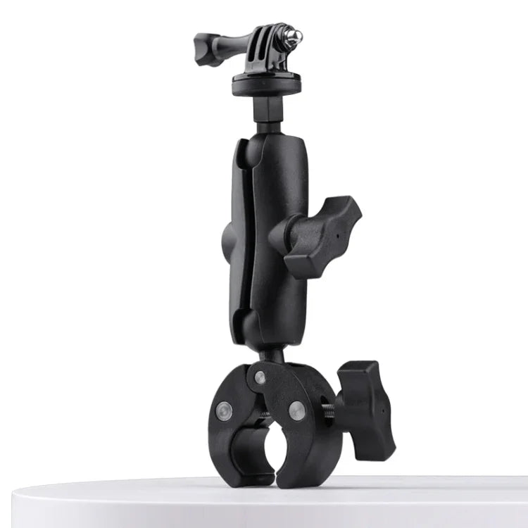 Support de guidon pour vélo/moto avec caméra d'action rotative à 360° (version étendue), version étendue