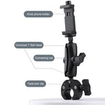 Support de guidon pour vélo/moto avec caméra d'action rotative à 360° (version étendue), version étendue