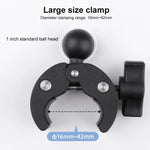 Support de guidon pour vélo/moto avec caméra d'action rotative à 360° (version étendue), version étendue