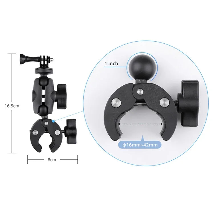 Support de base de pince réglable à rotation 360° pour caméra d'action, support de base de pince