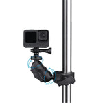 Support de base de pince réglable à rotation 360° pour caméra d'action, support de base de pince