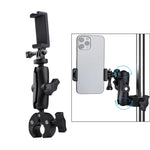 Support de base de pince à ressort réglable à rotation 360° avec pince pour téléphone (version étendue)