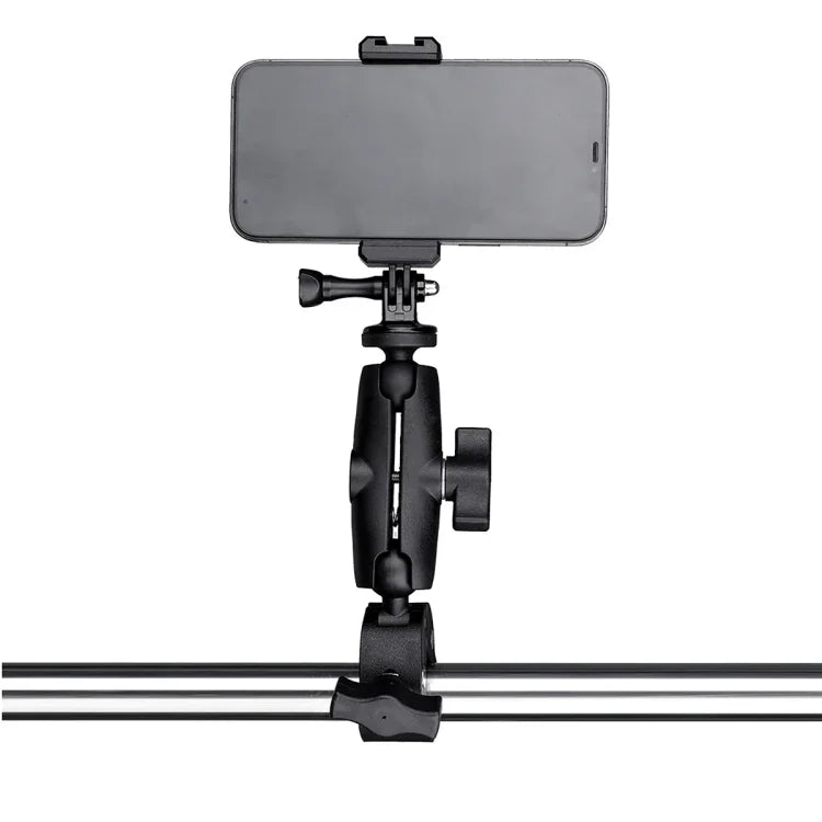 Support de base de pince à ressort réglable à rotation 360° avec pince pour téléphone (version étendue)
