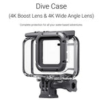 Boîtier étanche pour caméra Insta360 One RS 4K, résistant à la plongée sous-marine jusqu'à 60 m de profondeur.