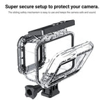 Boîtier étanche pour caméra Insta360 One RS 4K, résistant à la plongée sous-marine jusqu'à 60 m de profondeur.