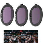 Boîtier rond JSR Filtre d'objectif 3 en 1 ND8+ND16+ND32 pour GoPro HERO8 Black, lentille ND 3 en 1