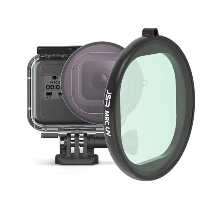 Filtre UV rond JSR pour GoPro HERO8 Black, lentille UV