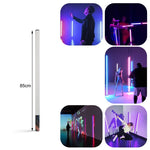 LUXCeO Mood1 Bâton lumineux LED RGB 85 cm avec trépied pour ambiance colorée et rythme, idéal pour la vidéo et la photo.
