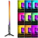 LUXCeO Mood1 Bâton lumineux LED RGB 50 cm avec trépied pour ambiance colorée et rythme, idéal pour la vidéo et la photo.