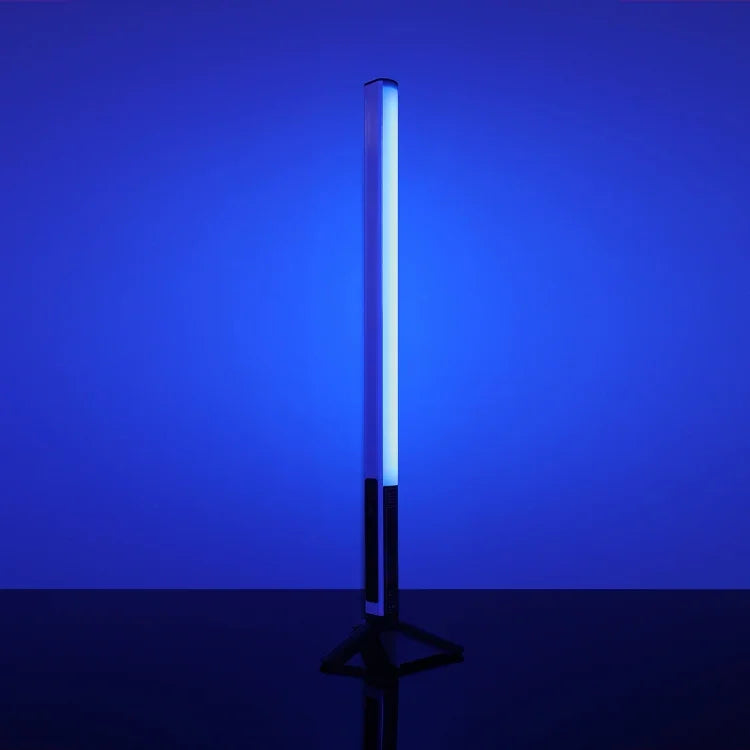 LUXCeO Mood1 Bâton lumineux LED RGB 50 cm avec trépied pour ambiance colorée et rythme, idéal pour la vidéo et la photo.