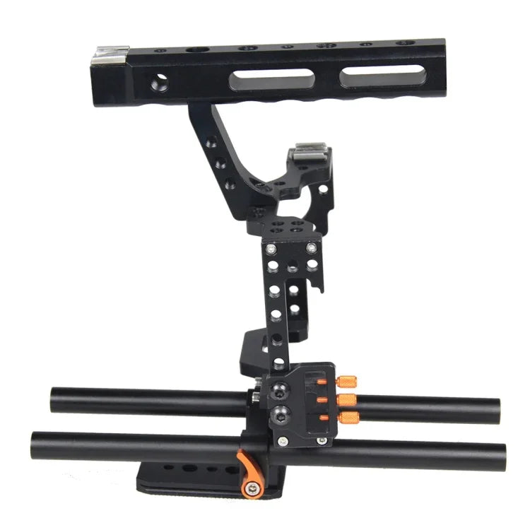 YELANGU YLG0904A Poignée Stabilisateur de cage pour caméra vidéo Panasonic Lumix DMC-GH4 / Sony A7 &amp; A7S &amp; A7R &amp; A7RII &amp; A7SII
