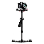 Stabilisateur Steadicam professionnel portable YELANGU YLG0107K (40-67 cm) en aluminium aéronautique et fibre de carbone pour appareils photo reflex numériques et caméscopes.