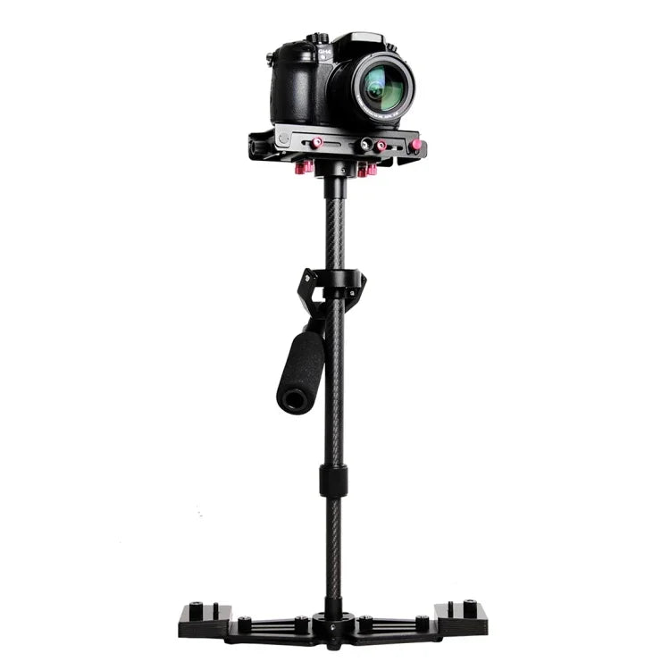 Stabilisateur Steadicam professionnel portable YELANGU YLG0107K (40-67 cm) en aluminium aéronautique et fibre de carbone pour appareils photo reflex numériques et caméscopes.