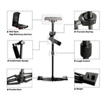 Stabilisateur Steadicam professionnel portable YELANGU YLG0107K (40-67 cm) en aluminium aéronautique et fibre de carbone pour appareils photo reflex numériques et caméscopes.