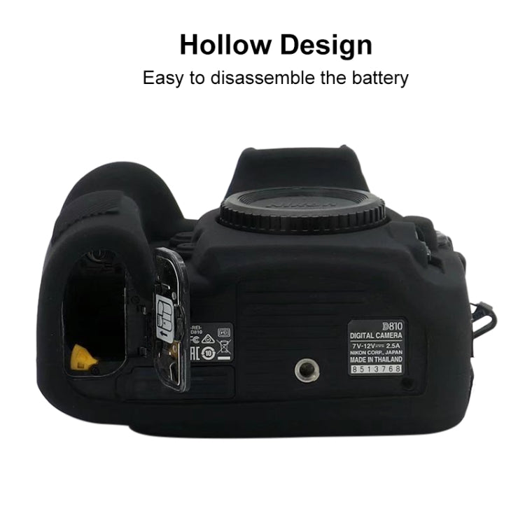 Étui de protection en silicone souple pour Nikon D810