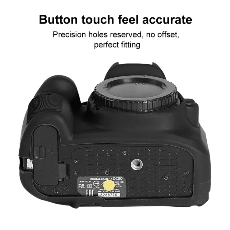 Étui de protection en silicone souple pour Nikon D5200