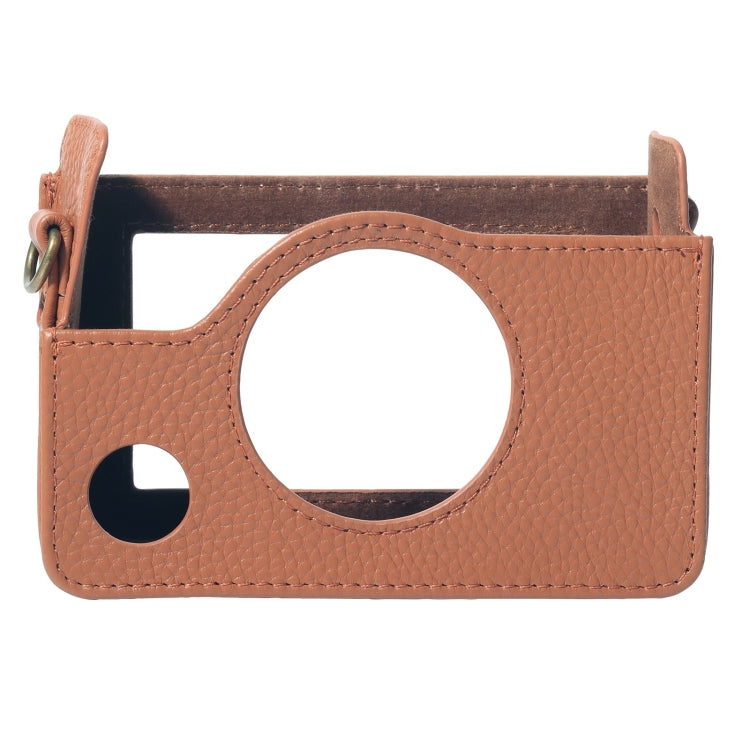 Étui en cuir véritable avec bandoulière pour appareil photo FUJIFILM instax mini Evo (boîtier complet).