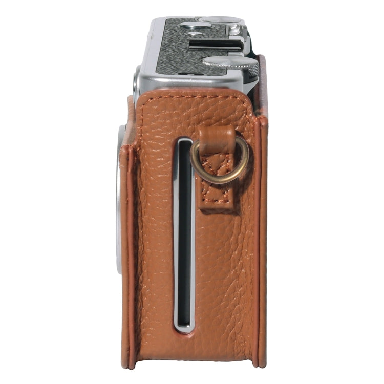 Étui en cuir véritable avec bandoulière pour appareil photo FUJIFILM instax mini Evo (boîtier complet).