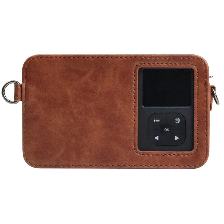 Étui en cuir PU avec bandoulière pour appareil photo Kodak Mini Shot2 Retro / C210R instax.