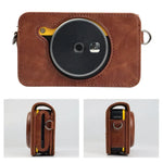 Étui en cuir PU avec bandoulière pour appareil photo Kodak Mini Shot2 Retro / C210R instax.