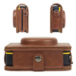 Étui en cuir PU avec bandoulière pour appareil photo Kodak Mini Shot 3 Square Retro / C300R instax (boîtier intégral).