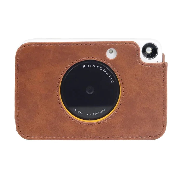 Étui en cuir PU avec bandoulière pour appareil photo Kodak PRINTOMATIC