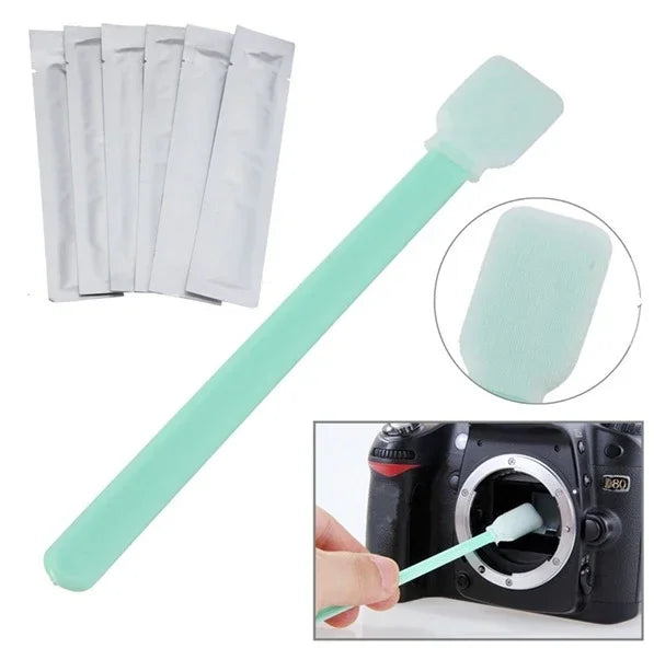 Lot de 6 bâtonnets de nettoyage pour caméra CCD, bâtonnets de nettoyage