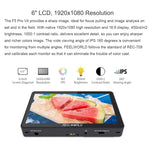 Moniteur de terrain FEELWORLD F5 Pro V4 pour appareils photo reflex numériques avec écran tactile 6 pouces, LUT 3D, entrée/sortie HDMI 4K et bras inclinable.