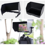 Moniteur de terrain FEELWORLD F5 Pro V4 pour appareils photo reflex numériques avec écran tactile 6 pouces, LUT 3D, entrée/sortie HDMI 4K et bras inclinable.