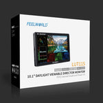 Moniteur de terrain FEELWORLD LUT11S 10,1 pouces à écran tactile ultra-lumineux (2000 nits) pour appareils photo reflex numériques, entrées/sorties 3G-SDI et HDMI 4K, dalle IPS 1920 x 1200, LUT11S