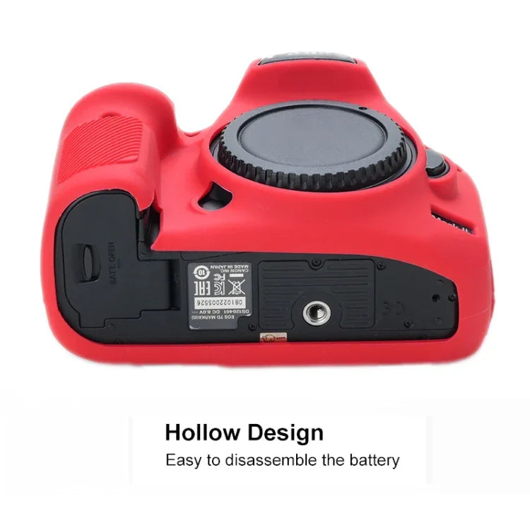 Étui de protection en silicone souple pour Canon EOS 7D Mark II
