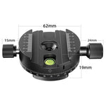 Support de trépied panoramique rotatif à dégagement rapide BEXIN QJ-08, QJ-08