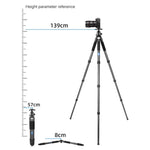 Trépied pour appareil photo pliable portable en fibre de carbone BEXIN RC334, RC334