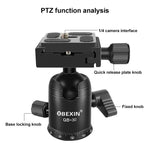 Rotule panoramique en métal BEIXIN QB-30 à rotation à 360 degrés avec plateau à dégagement rapide, QB-30