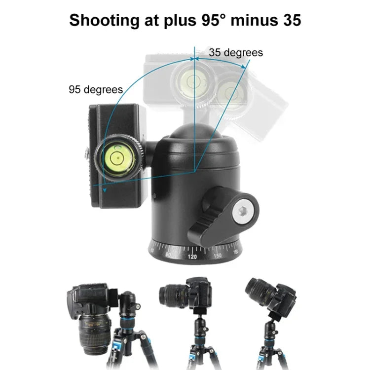 Rotule panoramique en métal BEIXIN QB-30 à rotation à 360 degrés avec plateau à dégagement rapide, QB-30