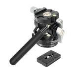 Rotule fluide panoramique 2D 720° BEXIN DT-02R/S robuste avec plateau à dégagement rapide, DT-02R/S