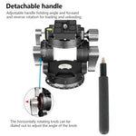 Rotule fluide panoramique 2D 720° BEXIN DT-02R/S robuste avec plateau à dégagement rapide, DT-02R/S