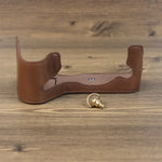 Étui demi-cuir PU pour appareil photo Fujifilm XH2S, filetage 1/4 pouce.