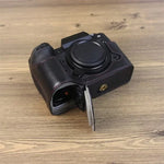 Étui demi-cuir PU pour appareil photo Fujifilm XH2S, filetage 1/4 pouce.